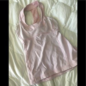 Lululemon t-back yoga top. Light pink. Size 6